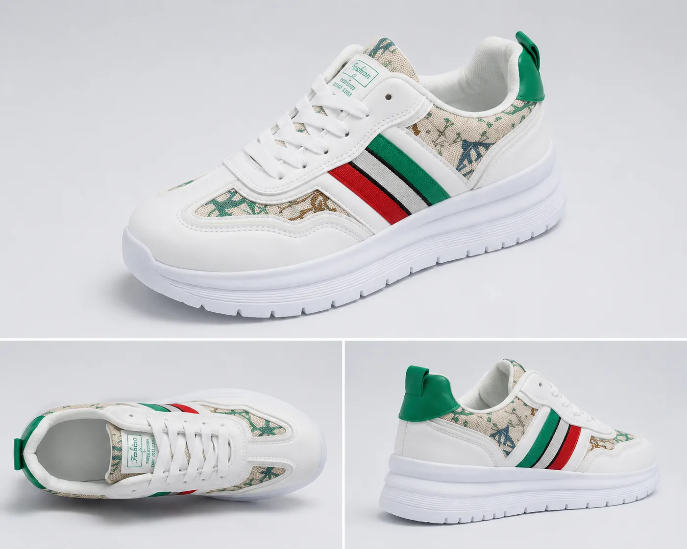 multi stripes sneaker