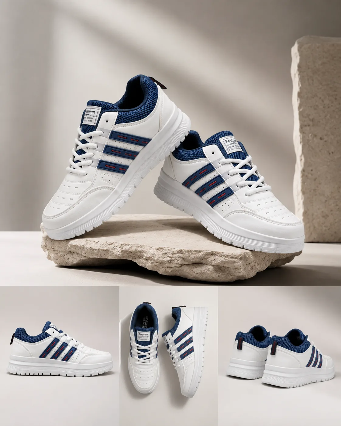 classic White and Blue 